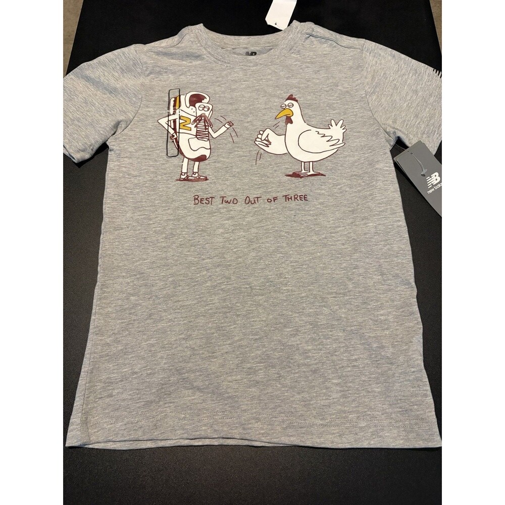 New Balance Mens Medium Best Two Out Of Three Chicken Baseball T-Shirt NWT